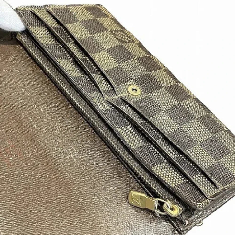 Louis Vuitton Vintage Pre-owned Canvas wallets Brown Dames