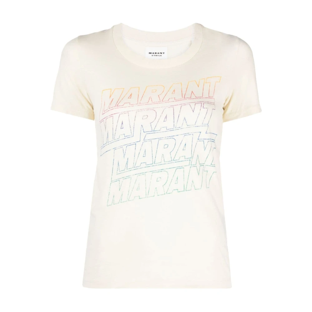 Isabel Marant Étoile Beige T-shirts Polos voor vrouwen Beige Dames