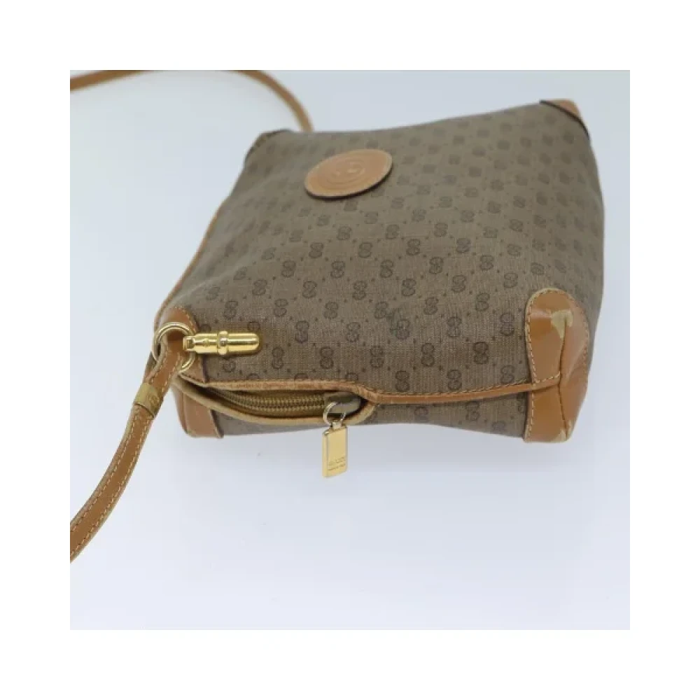 Gucci Vintage Pre-owned Canvas gucci-bags Beige Dames