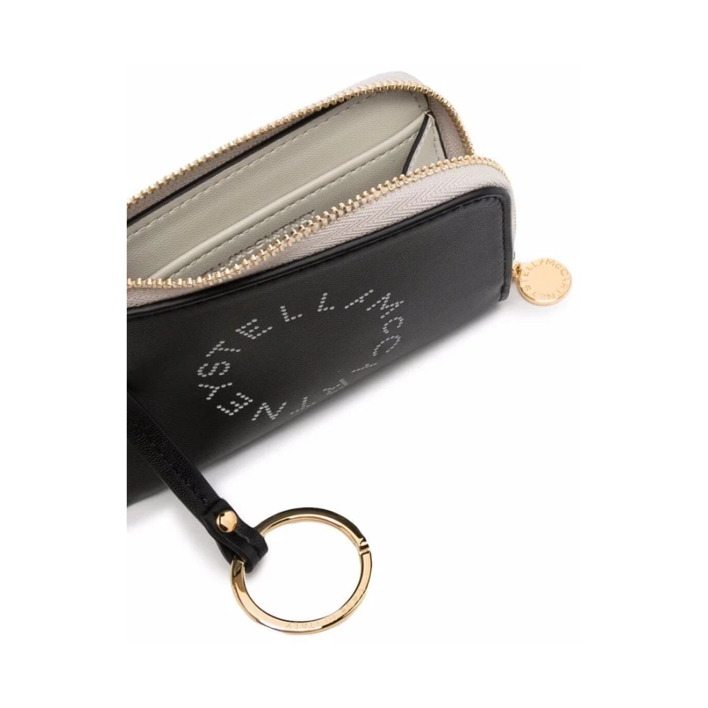 Stella Mccartney Bicolor Logo Pasjeshouder Black Dames