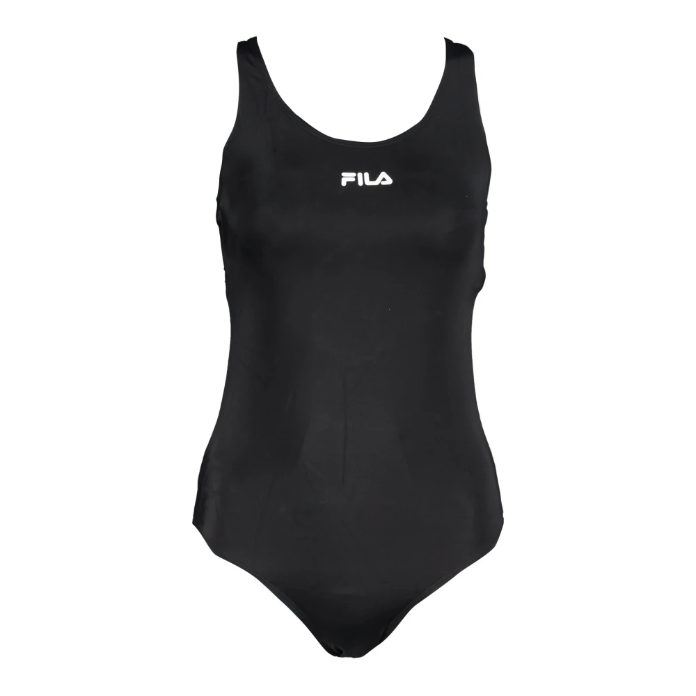Fila Dames Badpak Zwart Print Black Dames