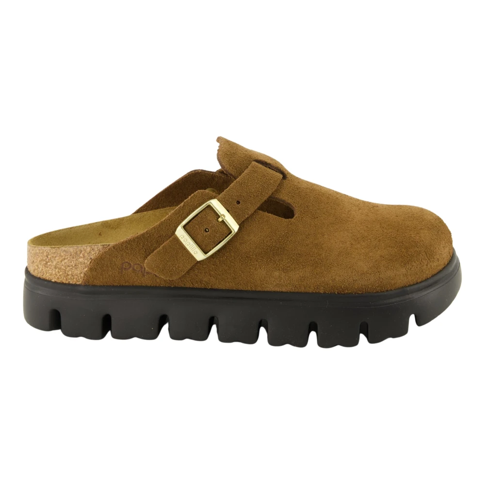 Birkenstock Women's Brown Mules, 6 Uk, Boston Chunky