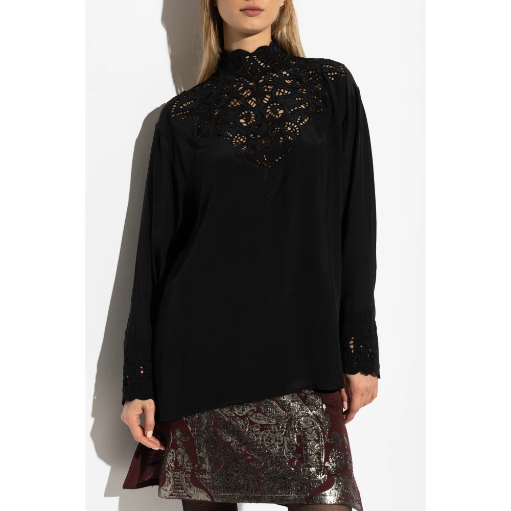 ETRO Zijden top Black Dames