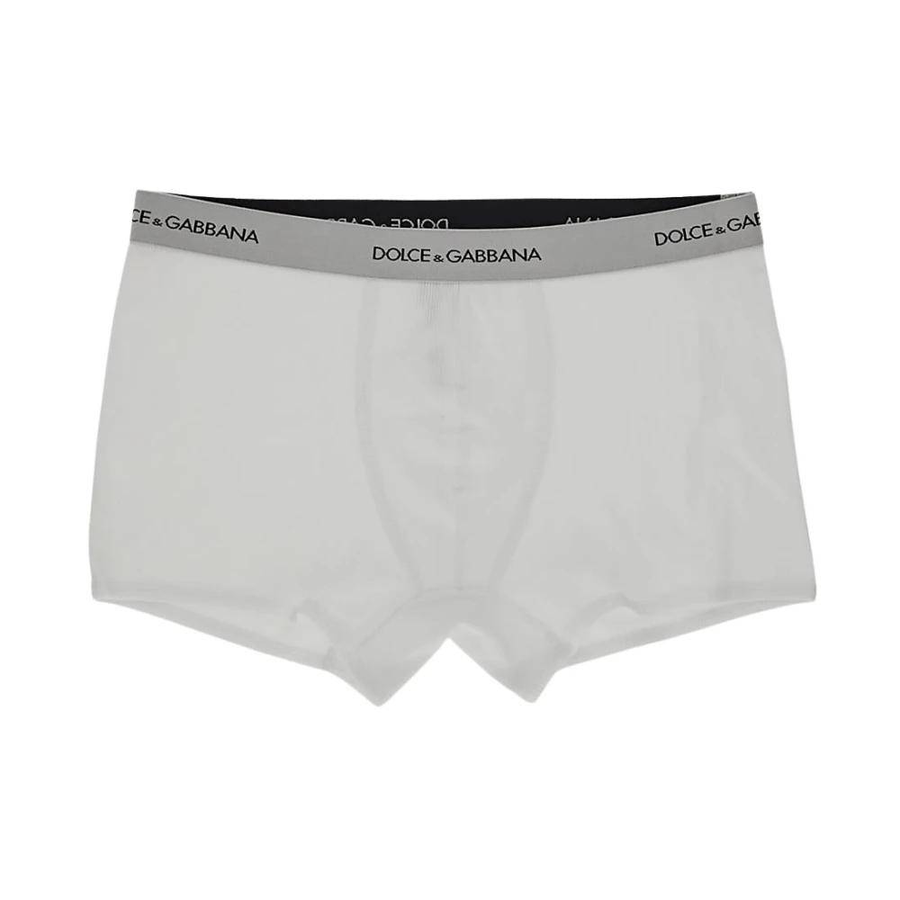 Dolce & Gabbana Katoenen Logo-ondergoed White Heren