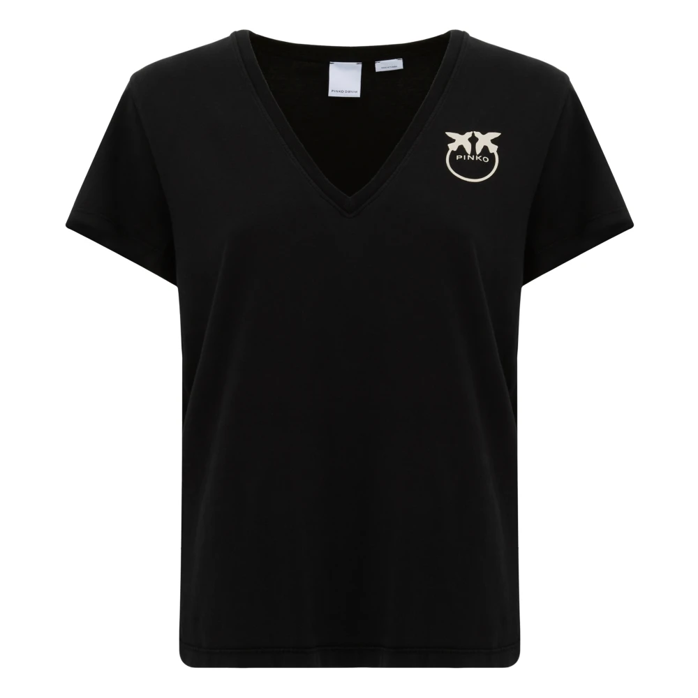 Pinko Zwarte T-shirts en Polos Black Dames
