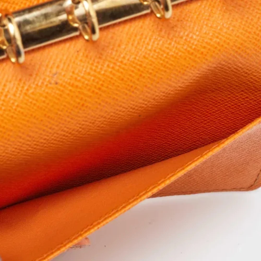 Louis Vuitton Vintage Pre-owned Leather home-office Orange Dames