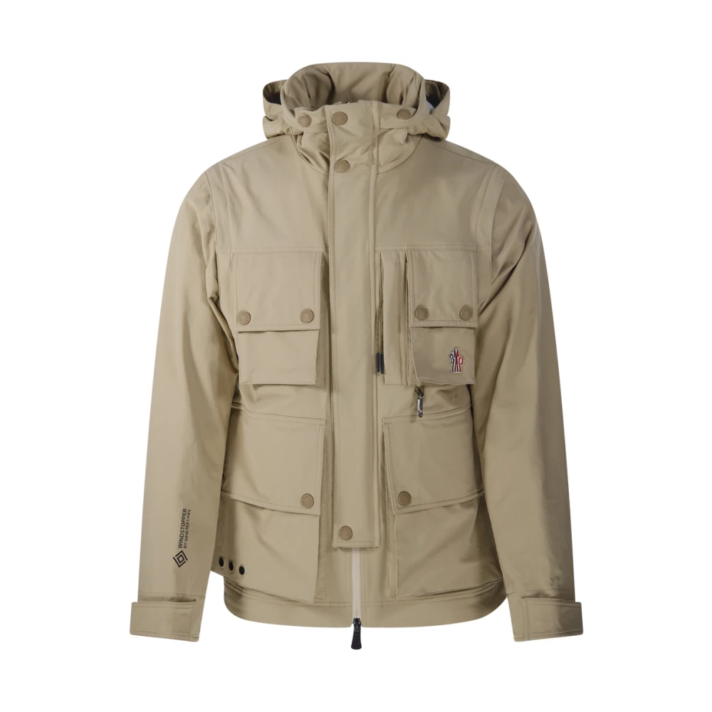 Moncler Mannelijk Beige Jassen Heren, 2XL, Nylon, Lione Field Jacket