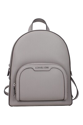 sac-a-dos-en-cuir-gris-avec-logo