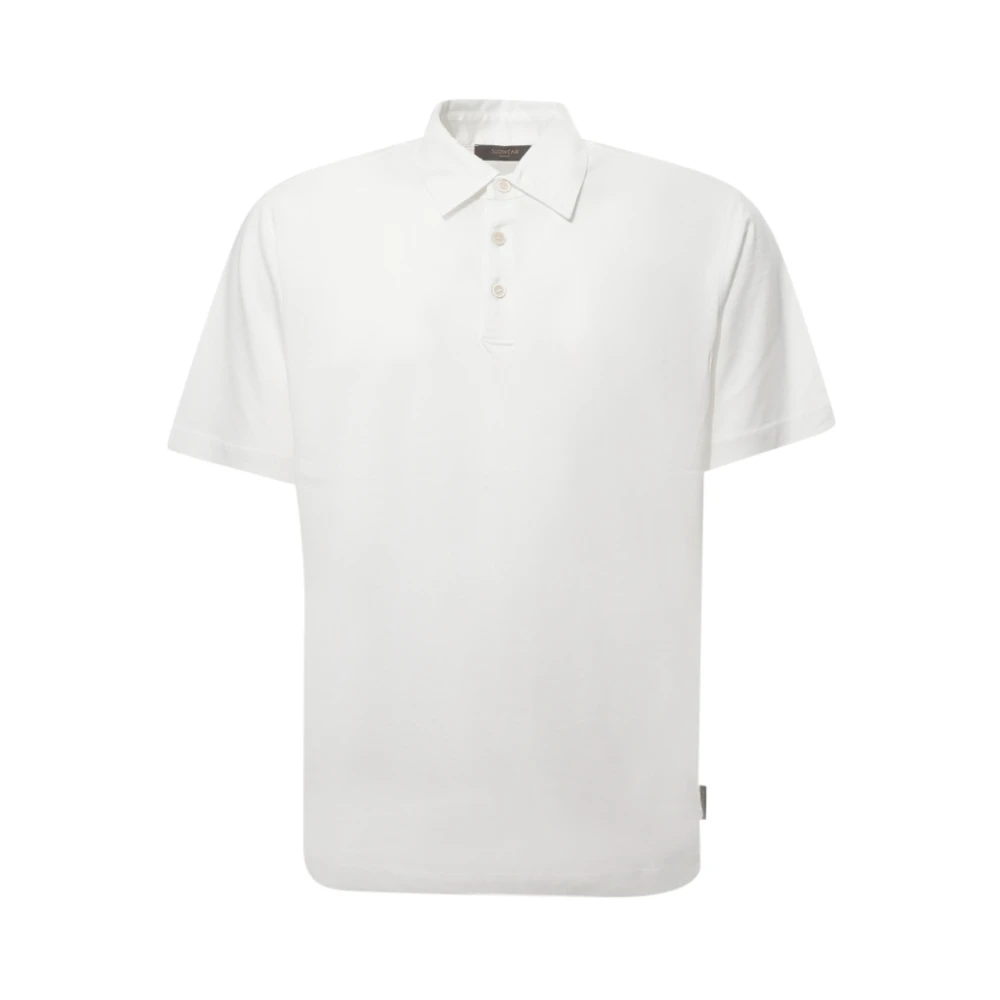 Zanone , Polo Shirts, Male, White, 3XL, Short-Sleeved Polo Shirt