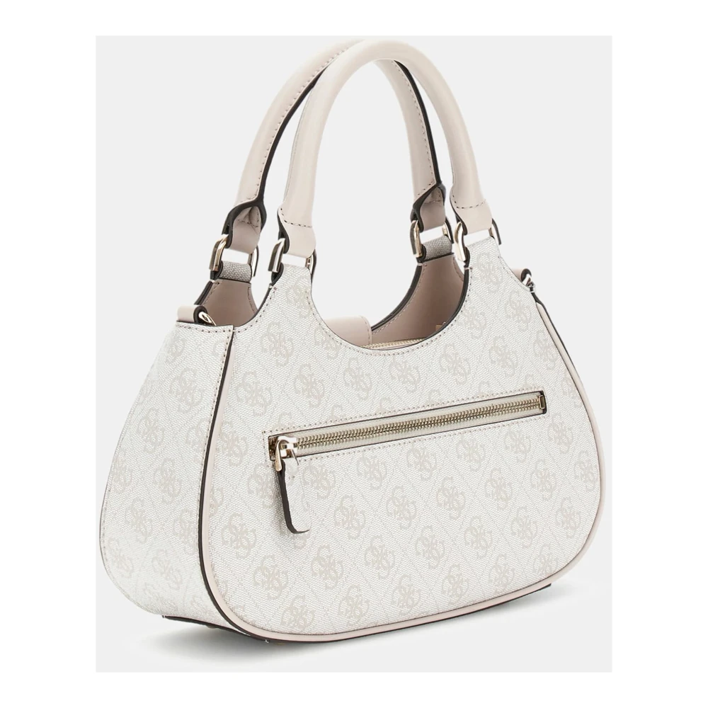 Guess Nolana Kleine Schoudertas met Rits Beige Dames