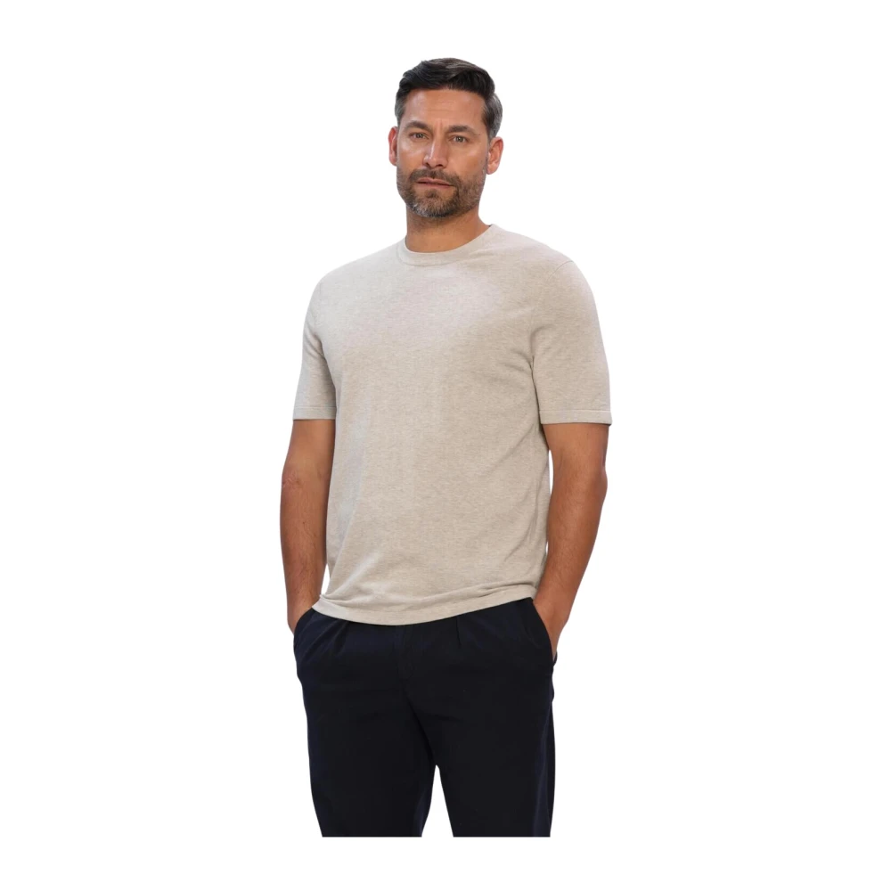 Profuomo T-Shirt Gestricktes Beige - Größe XXL - Bild 4