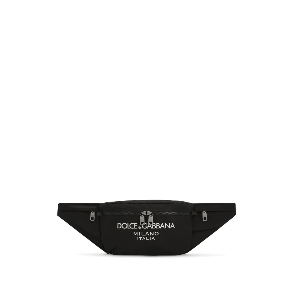 Dolce & Gabbana Logo-Print Heuptas Zwart Black Heren