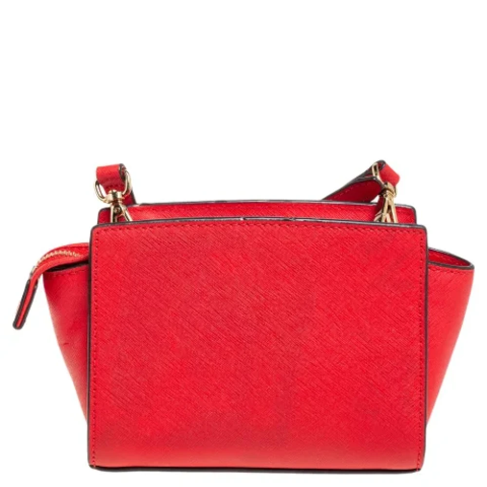 Michael Kors Pre-owned Leather shoulder-bags Orange Dames