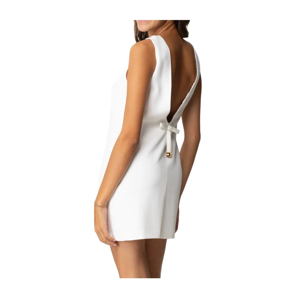 Elisabetta Franchi Elegante Jurk voor Speciale Gelegenheden White Dames