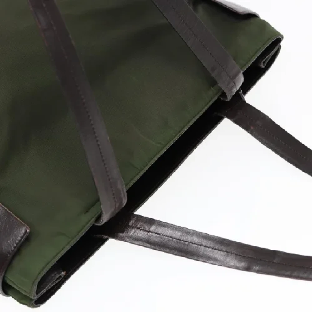 Prada Vintage Pre-owned Fabric totes Green Dames