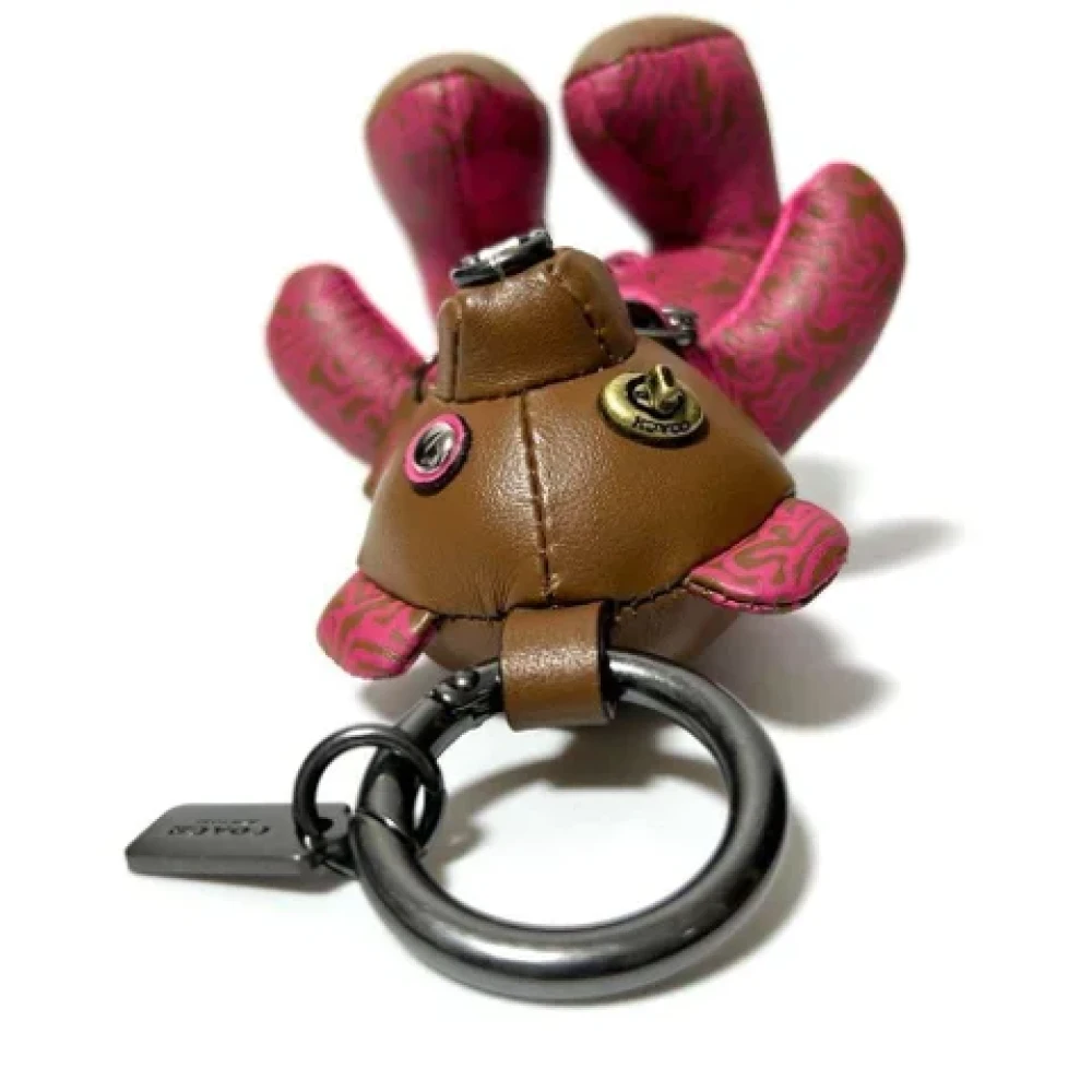 Coach Pre-owned Leather key-holders Brown Dames