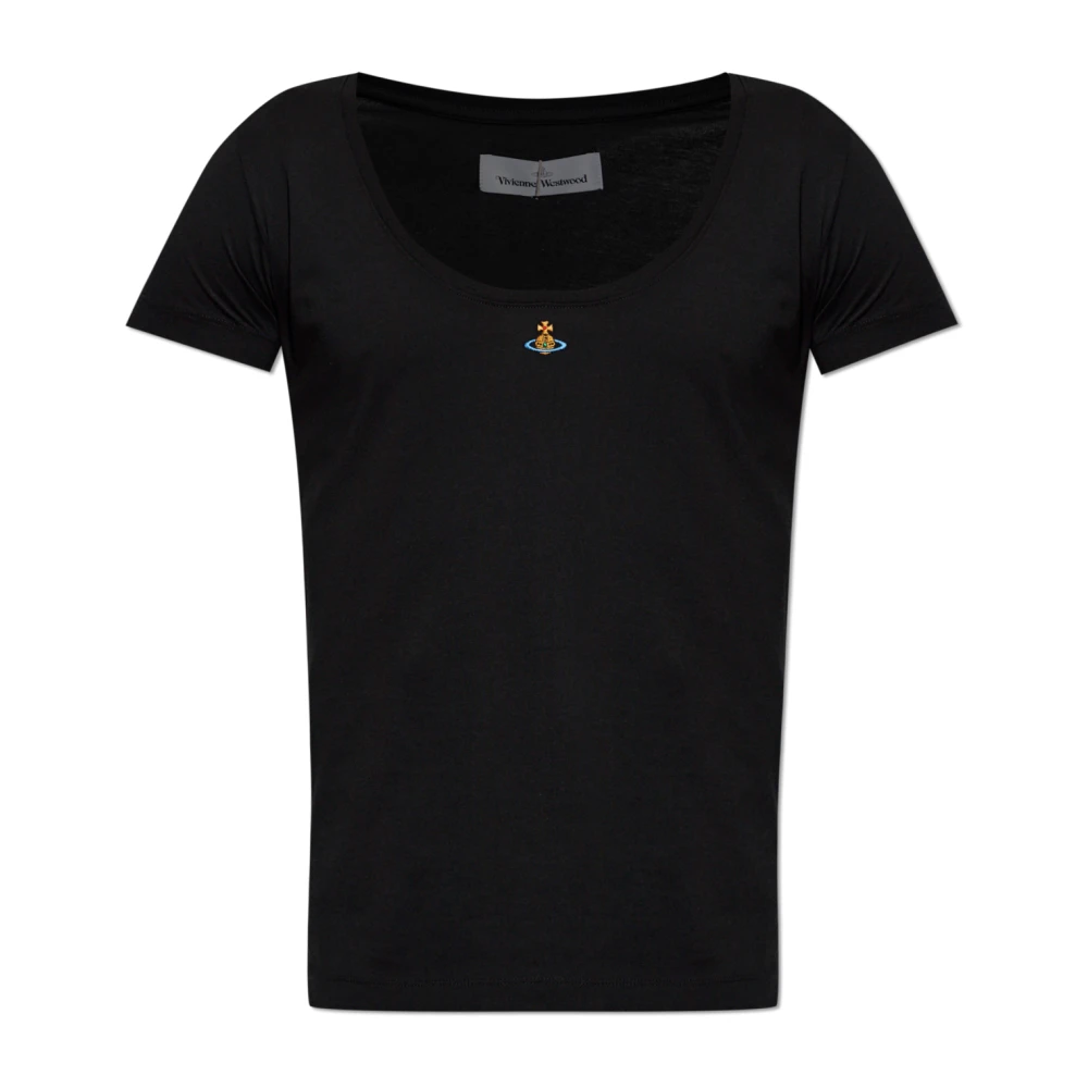 Vivienne Westwood Unisex Zwart Tops Xs, Katoen, Lollo T-Shirt