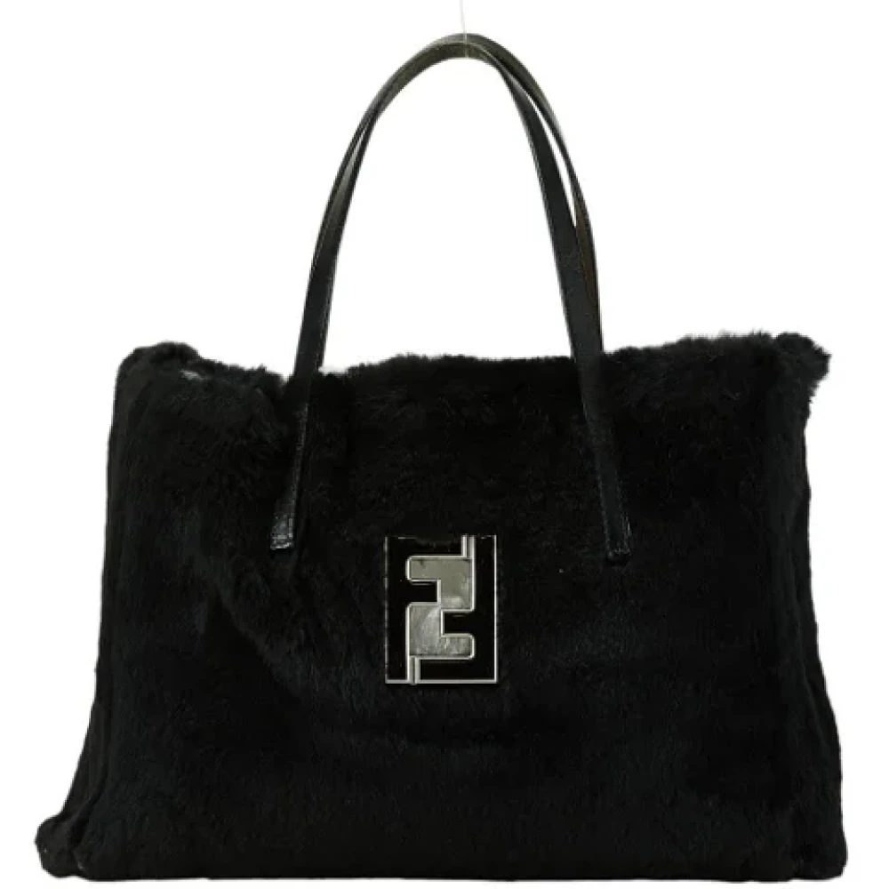 Fendi Vintage Pre-owned Leather handbags Black Dames