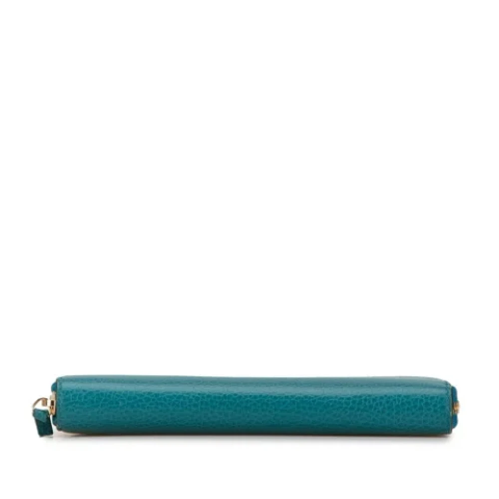 Gucci Vintage Pre-owned Leather wallets Green Dames