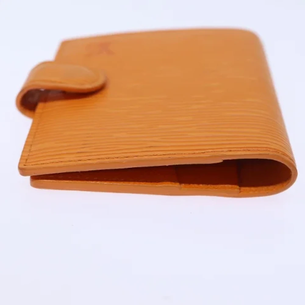 Louis Vuitton Vintage Pre-owned Leather home-office Orange Dames