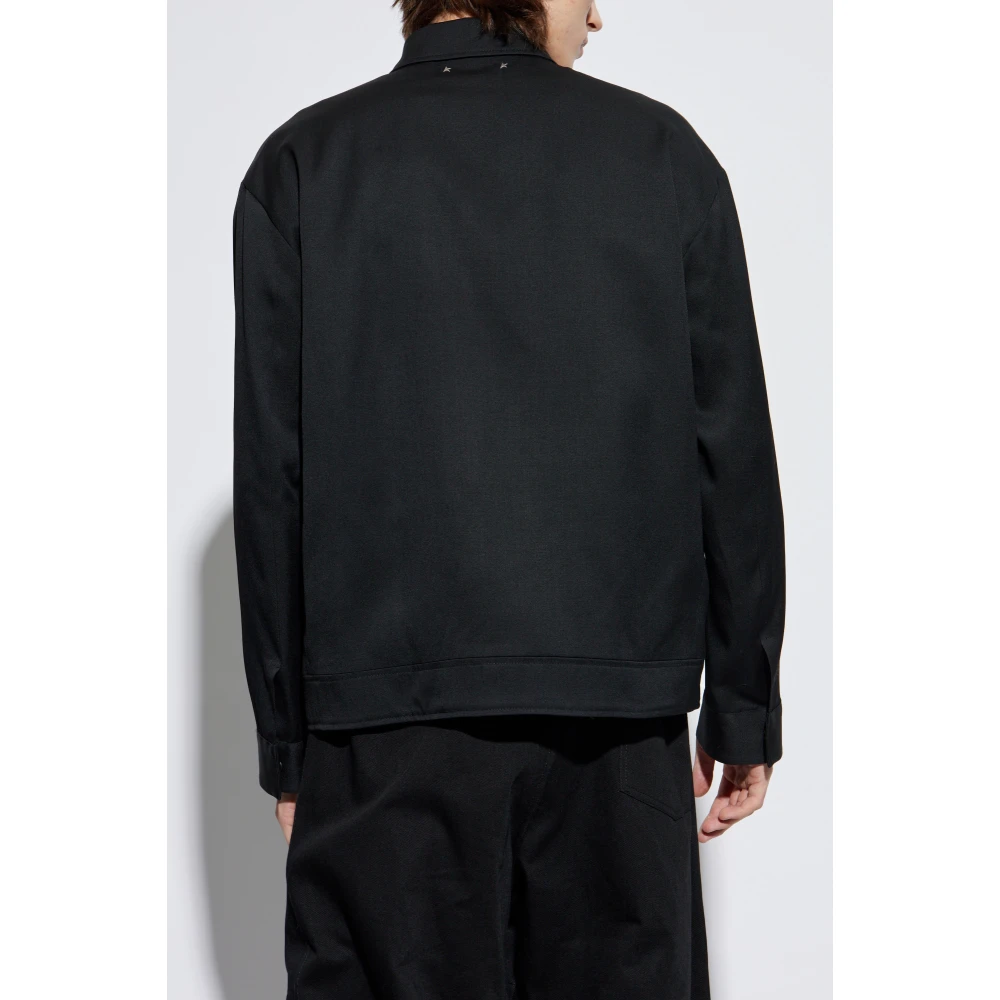 Golden Goose Wollen Jas Black Heren