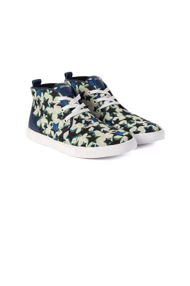 star-print-high-top-sneakers
