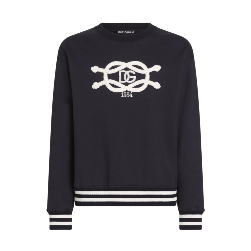 Dolce & Gabbana Sweatshirts - Male - Sweatshirts - Blue - 2XL - Sweatshirts & Hoodies