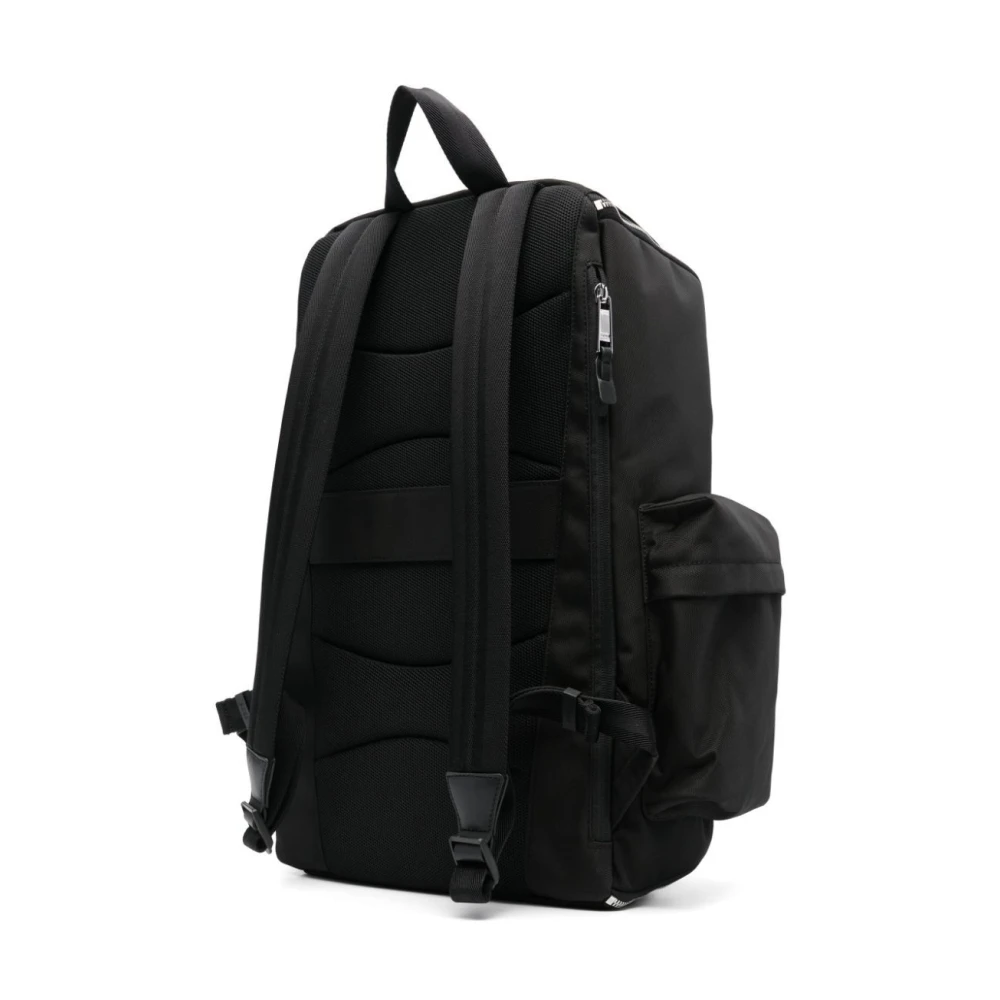 Hugo Boss Stijlvolle Multi-Pocket Rugzak Black Heren