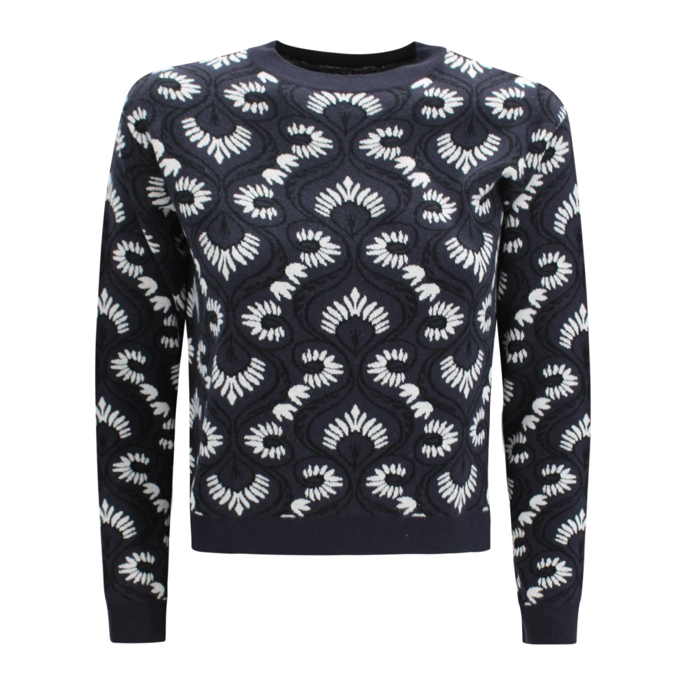 Weekend Max Mara Women's Blue Short Boxy Jumper, Round-Neck Knitwear, M, Knitwear