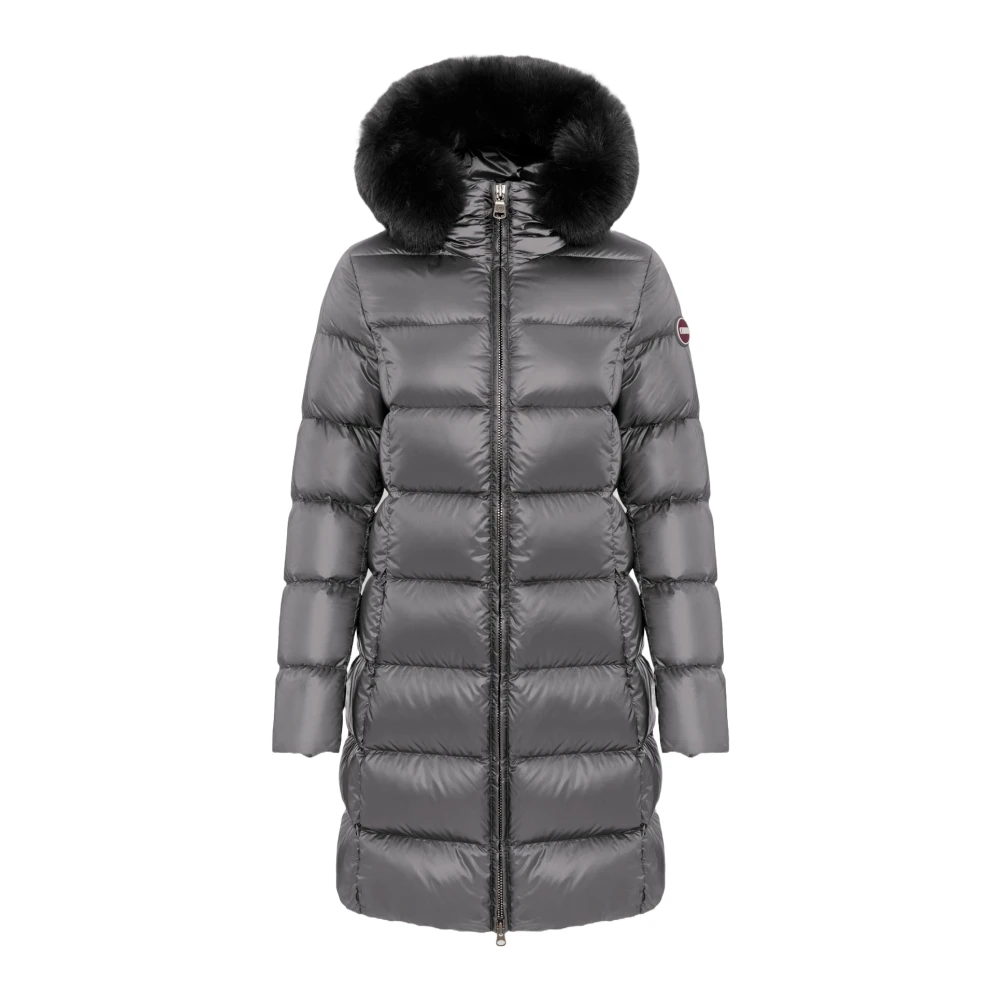 Colmar Grijze Winterjas met Bont Capuchon Gray Dames