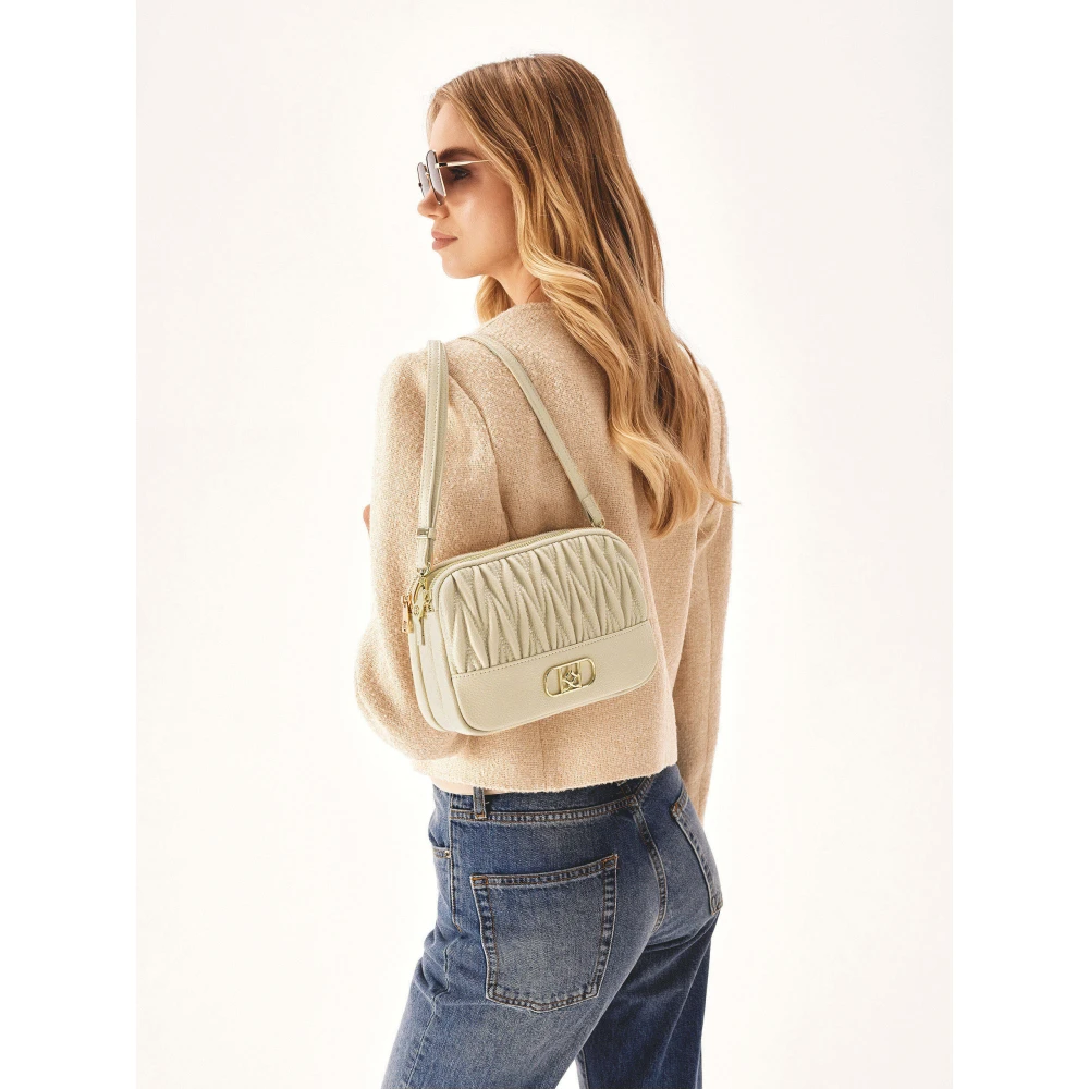 Kazar Beige handtas met opvallend monogram Beige Dames