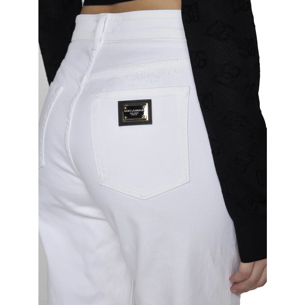 Dolce & Gabbana Klassieke 5-Pocket Jeans White Dames
