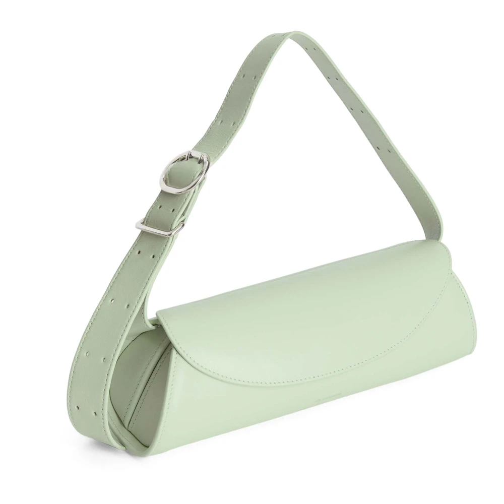 Jil Sander Handtas Klassiek Zwart Leer Green Dames