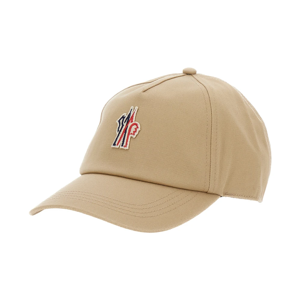 Moncler Beige Baseballpet met Logopatch Beige Dames