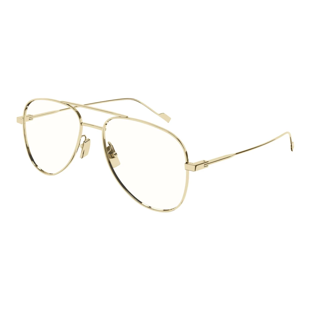 Saint Laurent Klassieke Gouden Brillenmontuur Yellow Unisex