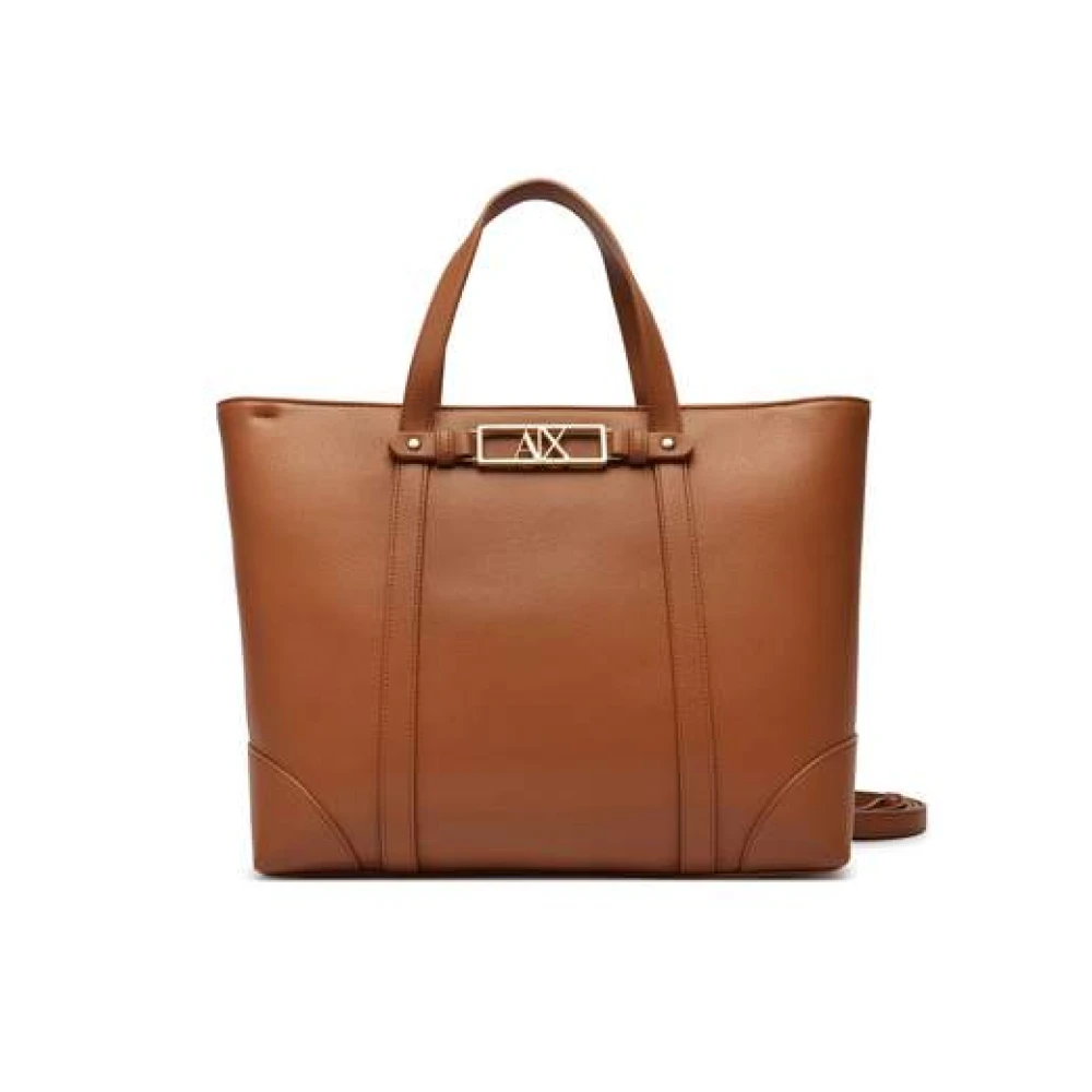 Armani Exchange Women's Brown Shopping Bag - Shopping Bags - One Size - Bags