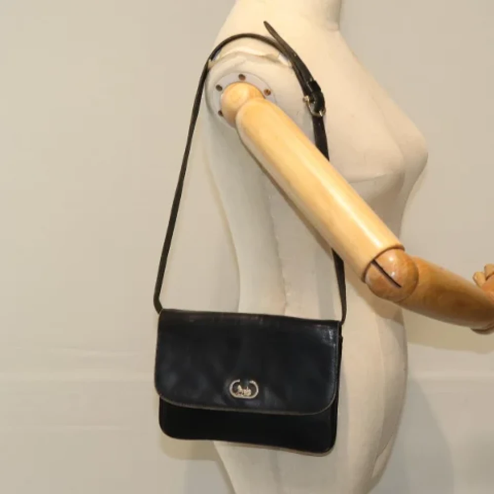 Celine Vintage Pre-owned Leather celine-bags Black Dames