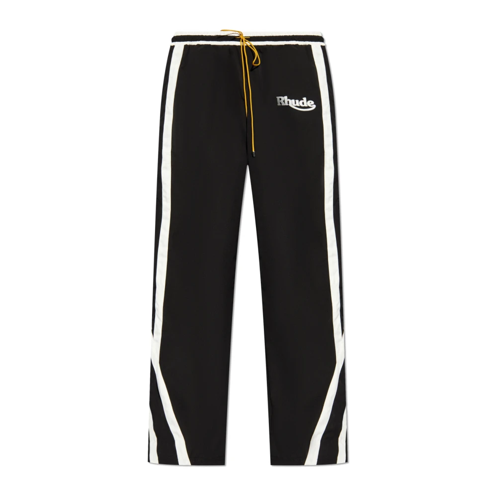 Rhude Sweatpants met logo Black Heren