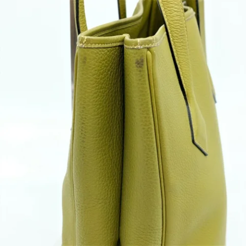 Hermès Vintage Pre-owned Fabric handbags Green Dames