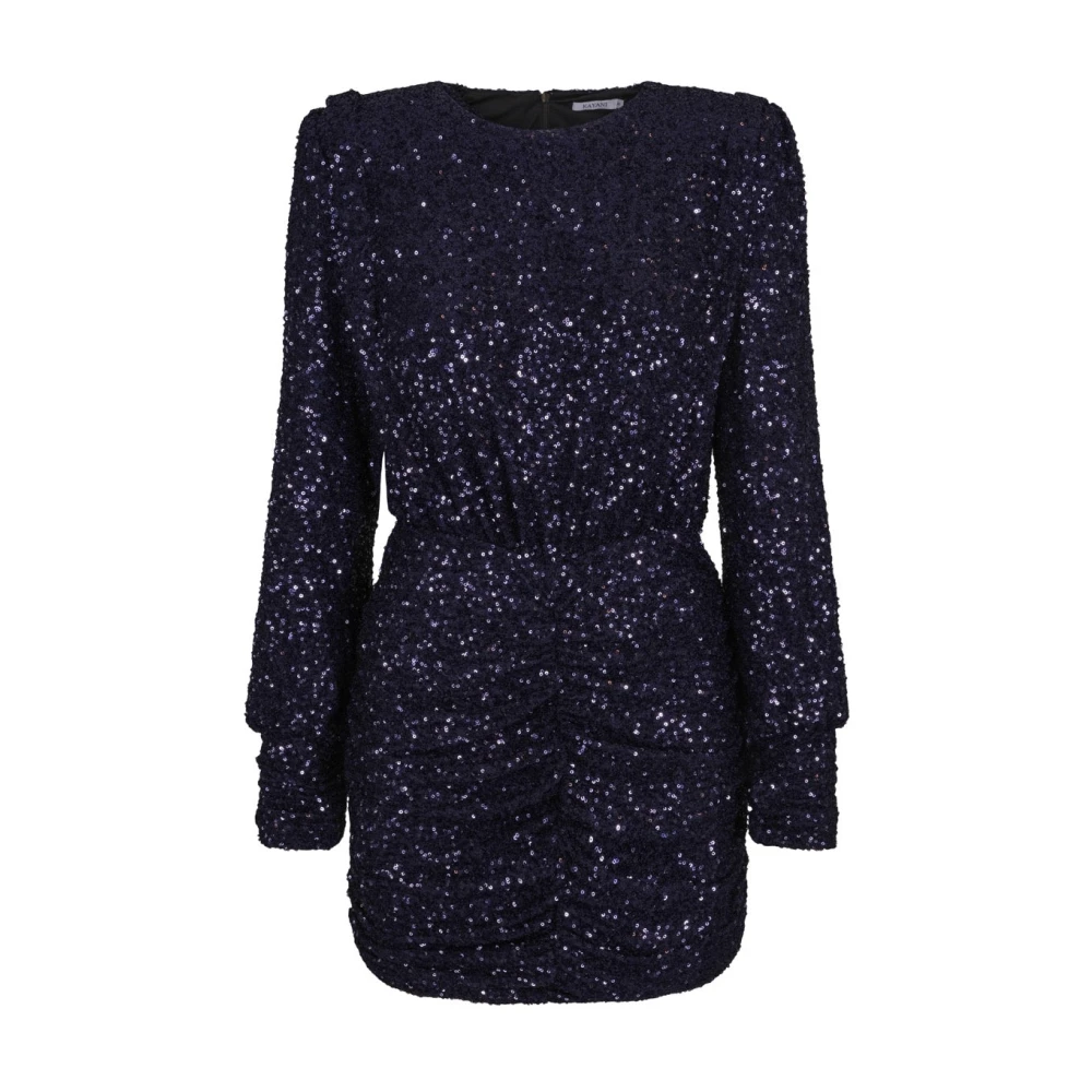 Serina Sequin Mini Gown Dress - Marine Sparkle