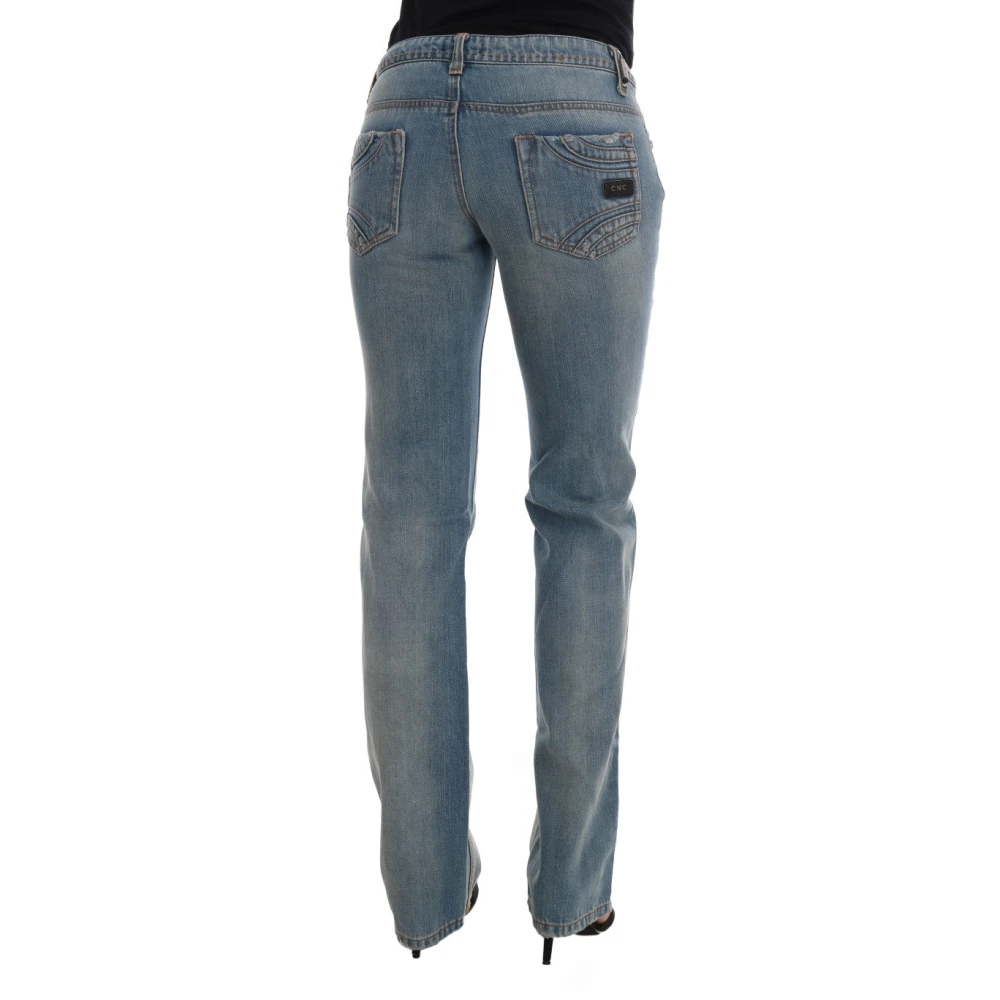 Costume National Blauwe Klassieke Rechte Jeans Blue Dames
