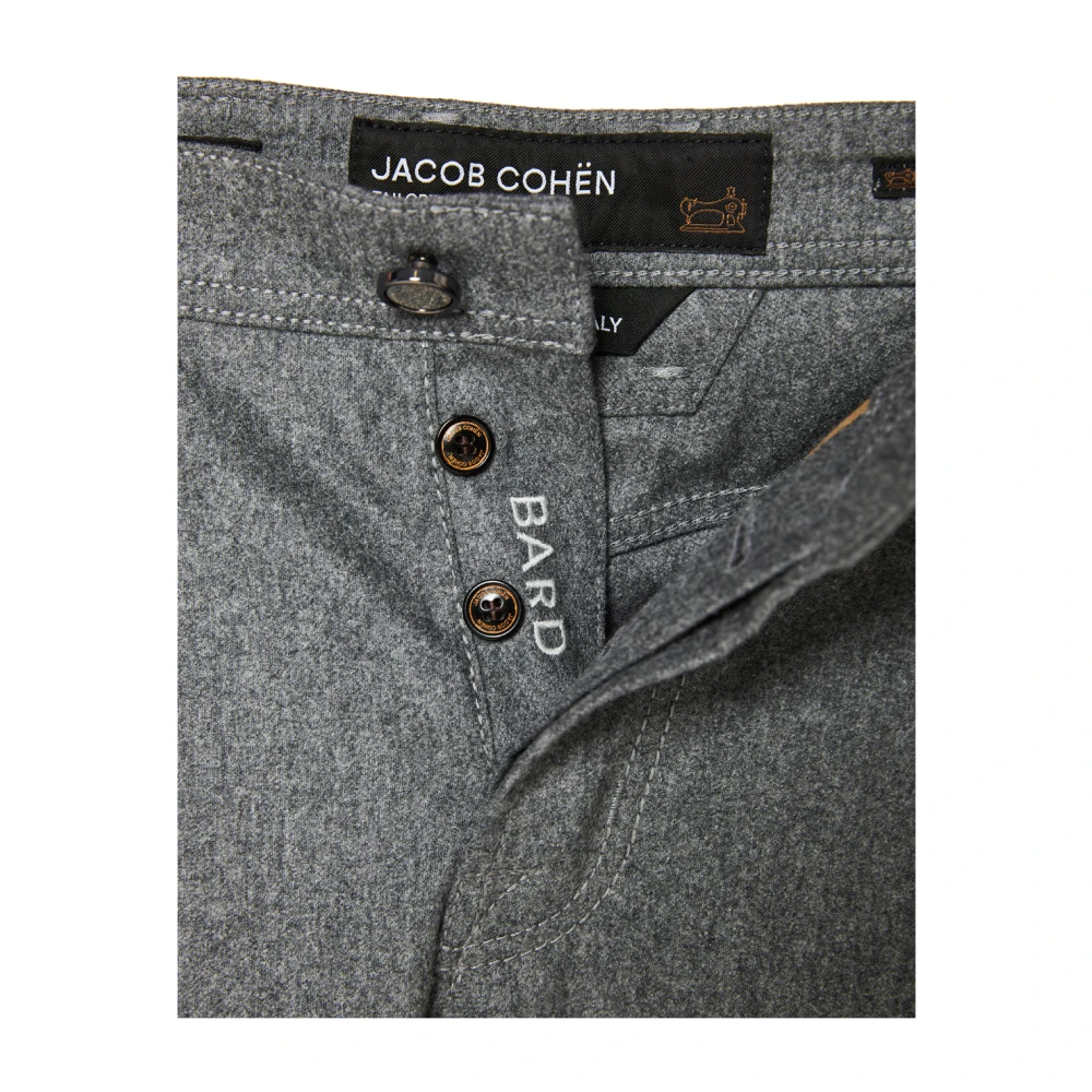 Jacob Cohën Bard Wollen Broek Gray Heren