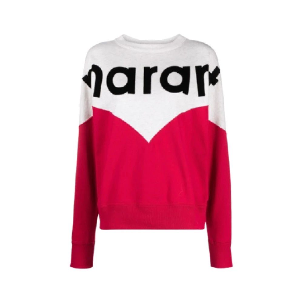 Isabel marant Bordeaux Bicolor Sweatshirt met Lange Mouwen Red Dames