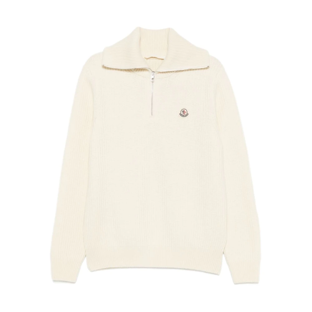 Moncler Turtleneck Jumper - Male - Turtlenecks - White - L - Knitwear
