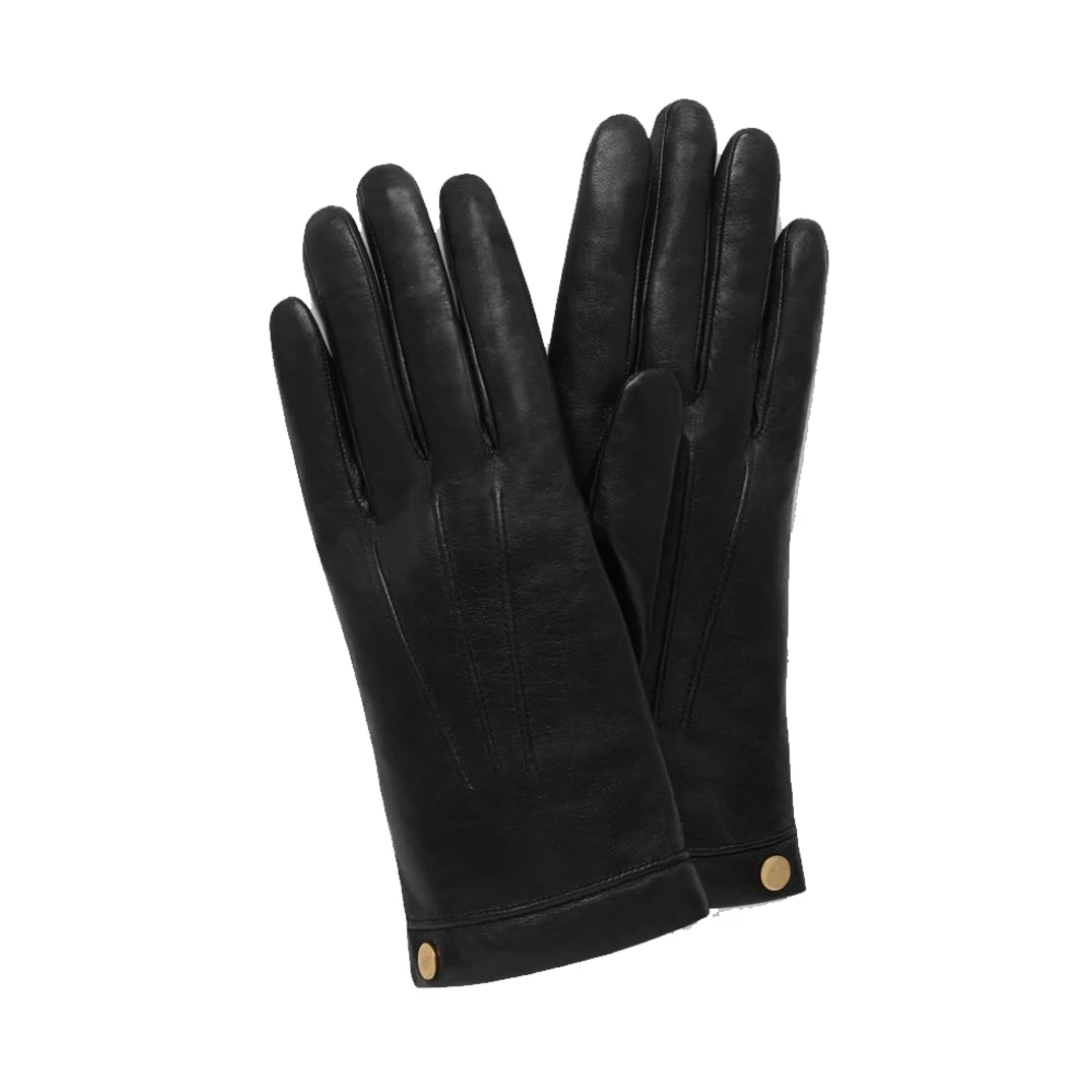 Mulberry Zachte Nappa Leren Handschoenen Zwart Black Dames