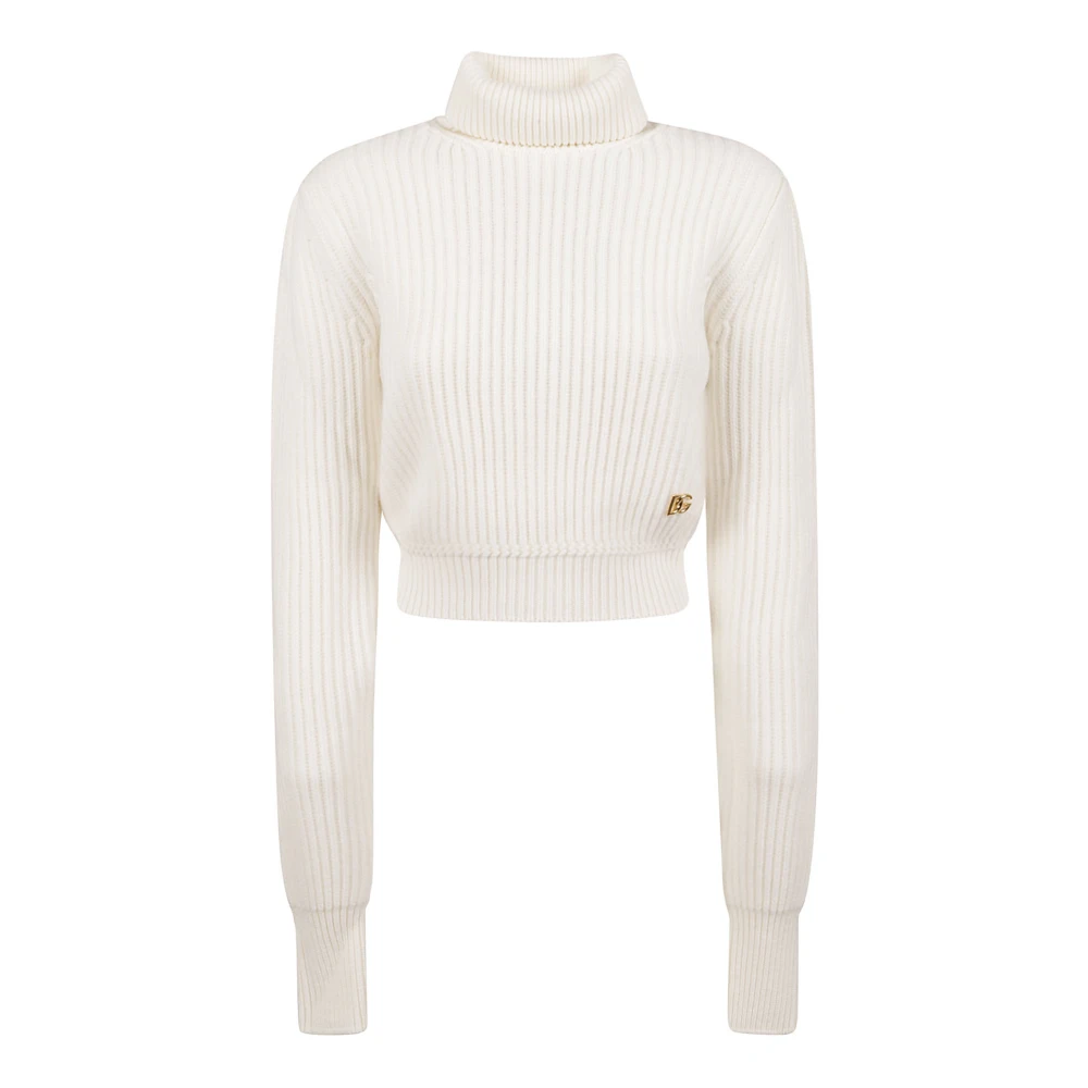 Dolce & Gabbana Lupetto Sweaters White Dames