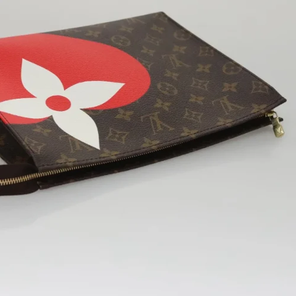 Louis Vuitton Vintage Pre-owned Canvas pouches Brown Dames
