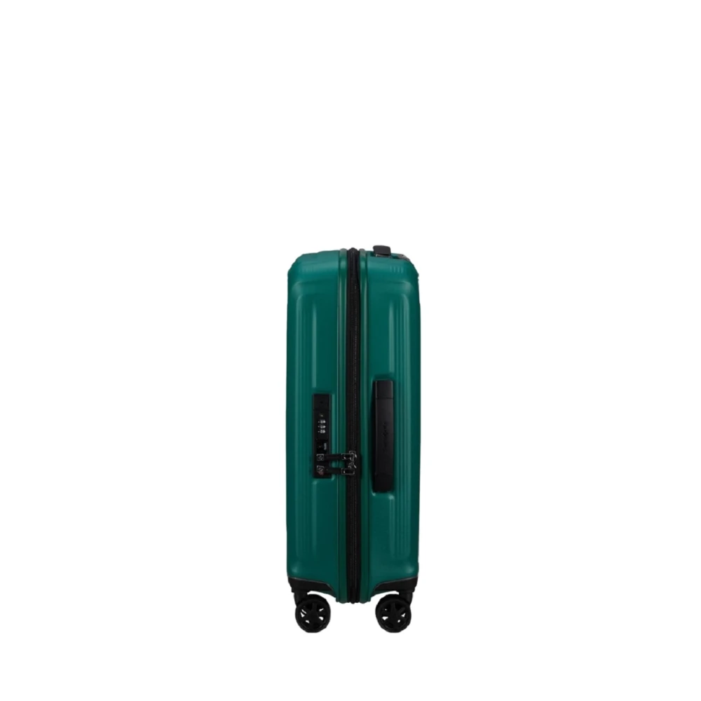 Samsonite Modern Vierkant Design Trolley met USB Green Unisex
