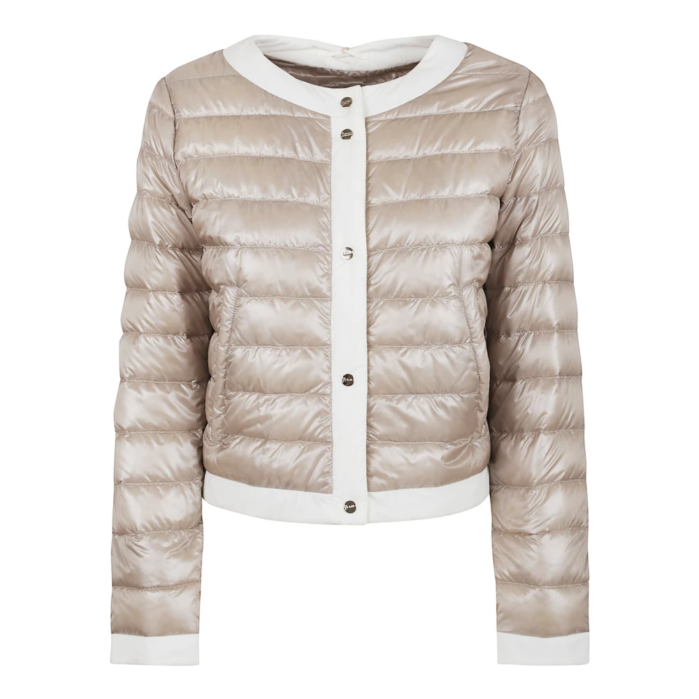 Herno Women's Beige Winter Jackets,, Stylish Lightweight Jacket For Medium