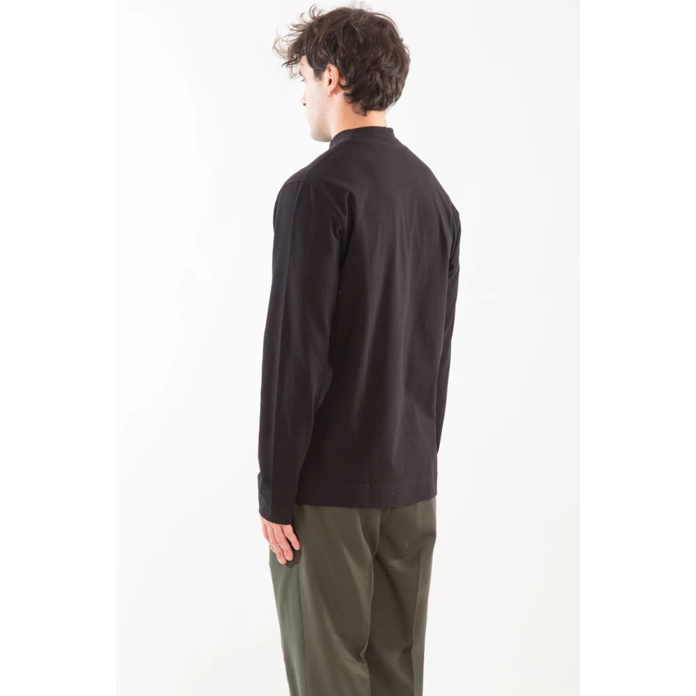 Circolo 1901 Zachte Jersey Longsleeve Tee Black Heren